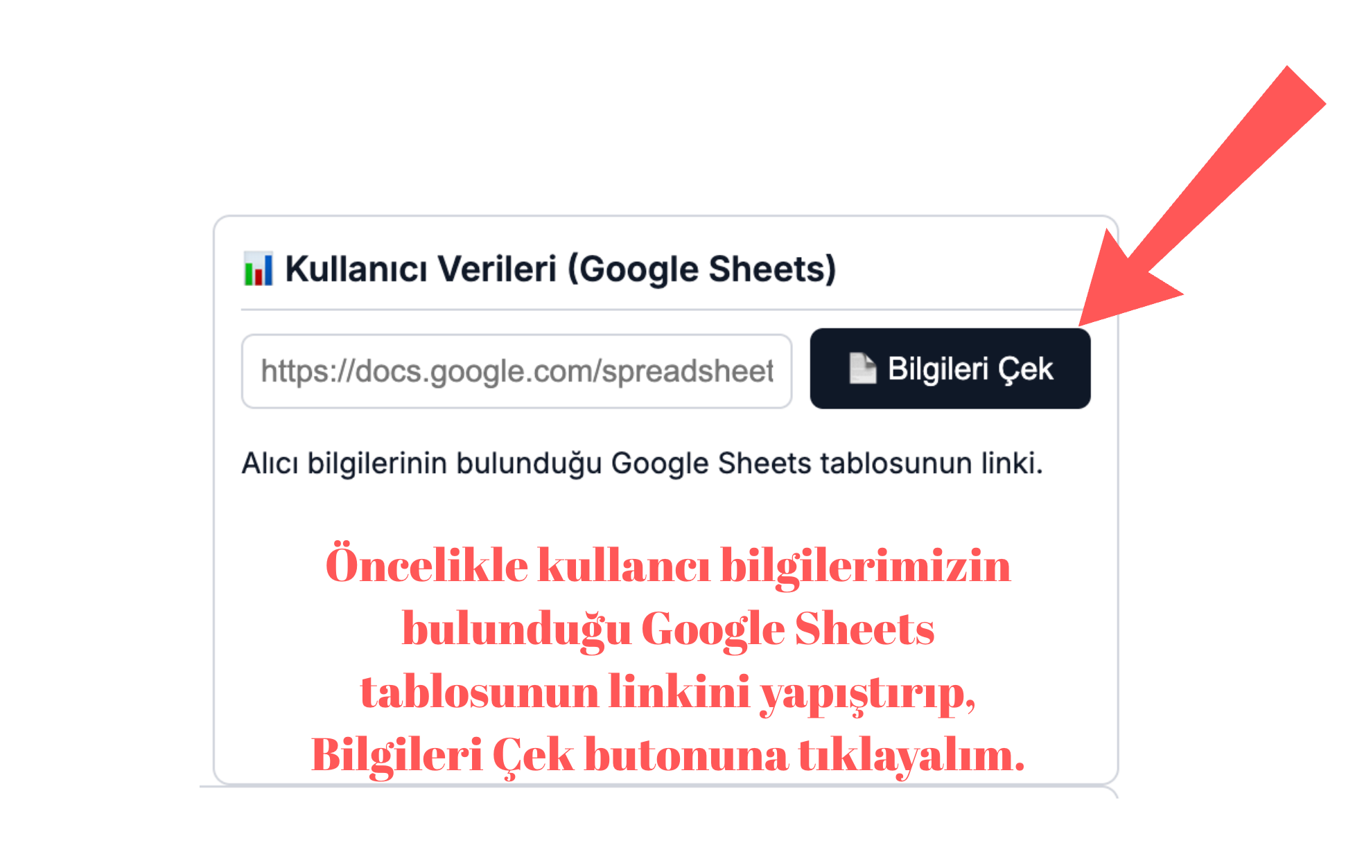 Google Sheets bağlantısı